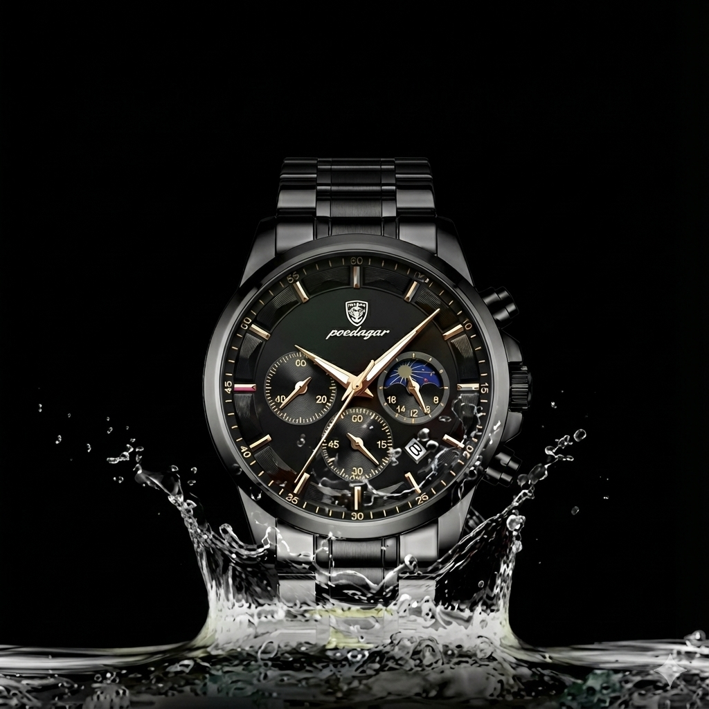 Relógio Poedagar Nautilus Fullblack