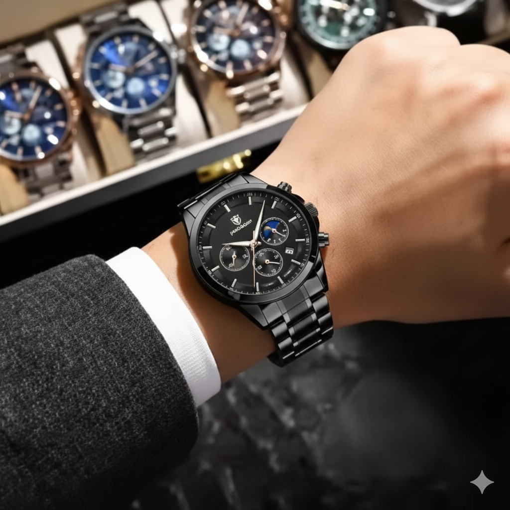 Relógio Poedagar Nautilus Fullblack